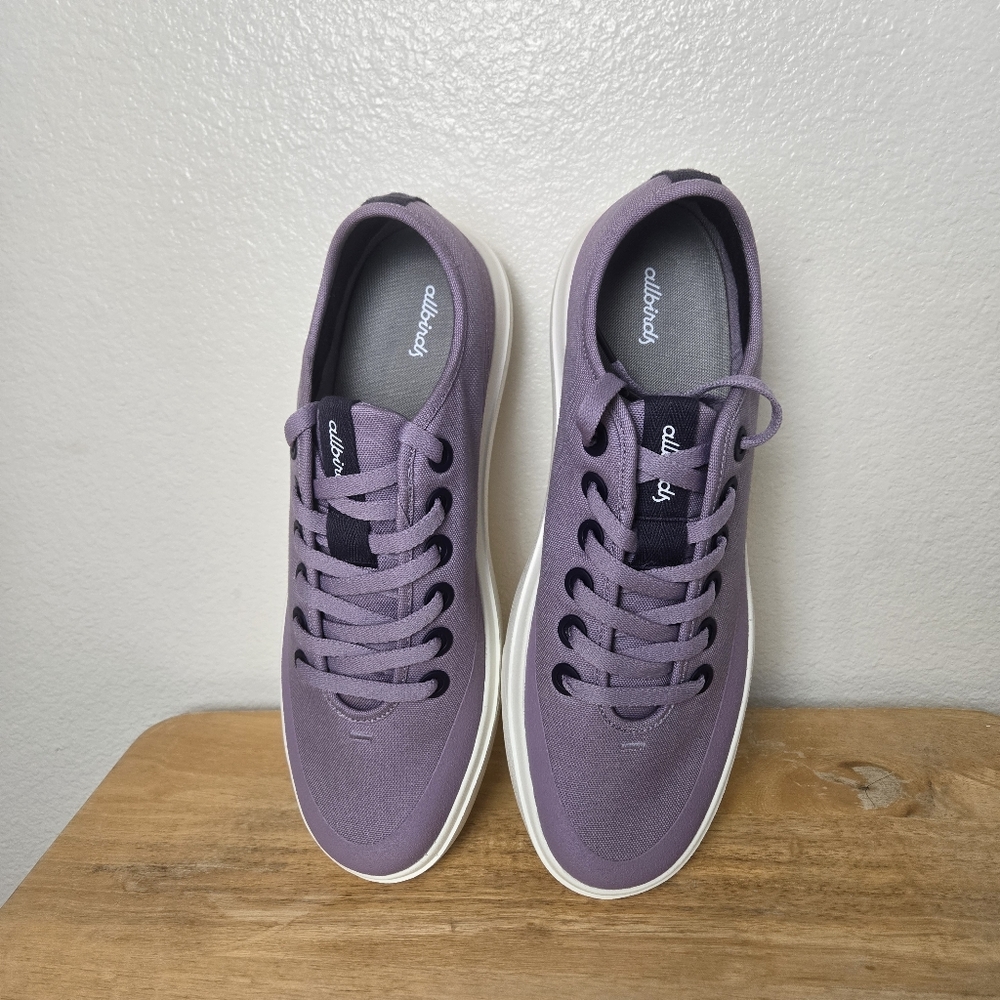 Allbirds Men's Canvas Piper Size 11.5 M Sneakers‎ Rugged Purple Upper White Sole - Picture 7 of 11